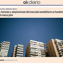 Las fusiones y adquisiciones del mercado inmobiliario se hunden un 36% hasta julio